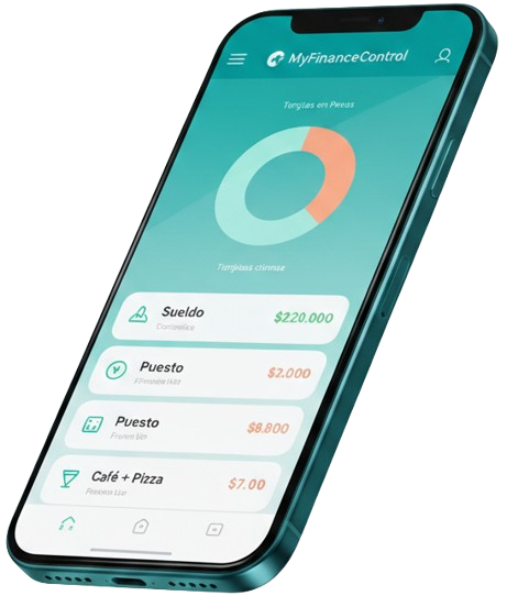 MyFinanceControl app mockup